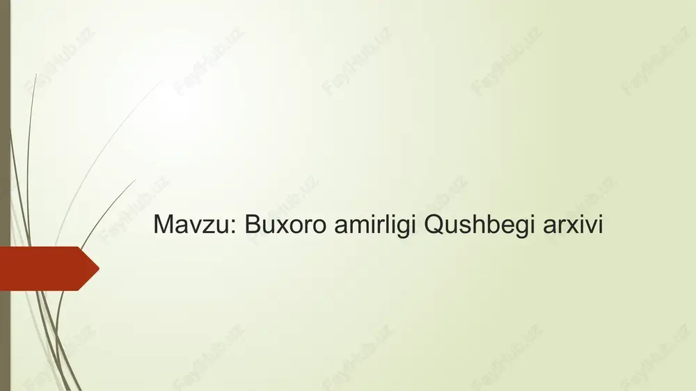 buxoroamirligi qushbegi arxivi — PPTX