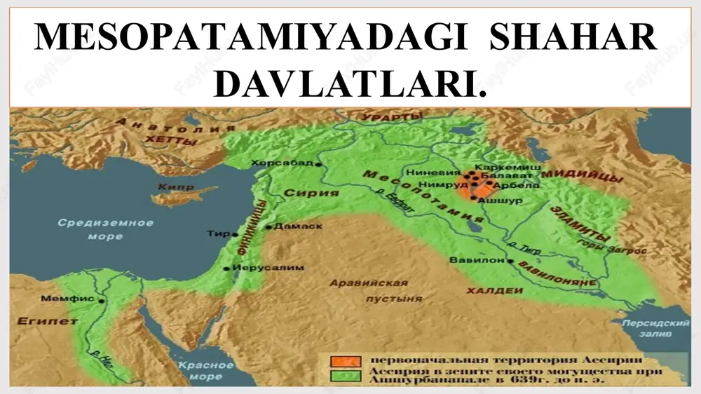 mesopatamiyadagi shahar davlatlari — PPT