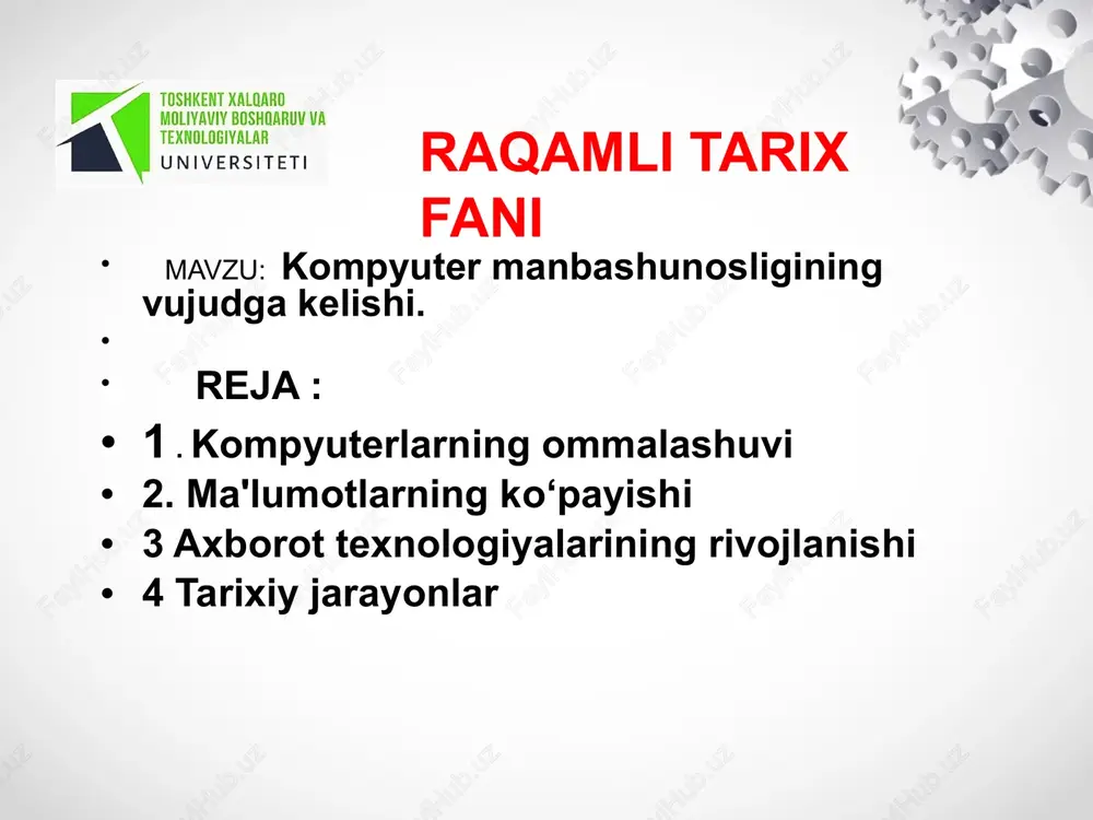 kompyuter manbashunosligi — PPTX