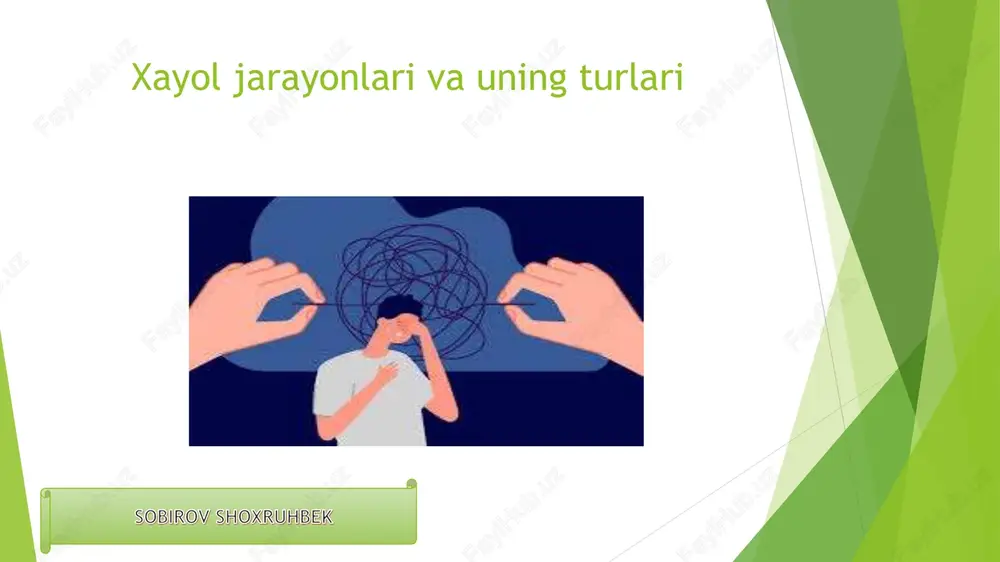 xayol jarayonlari va uning turlari — PDF