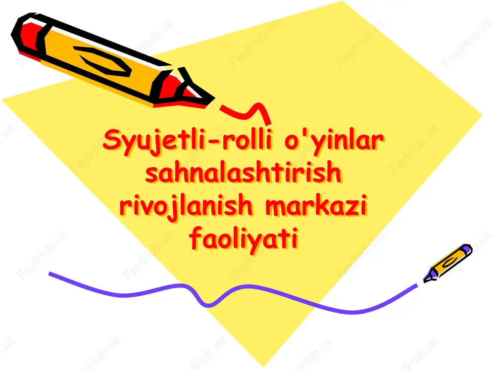 maktabgacha ta’lim sahnalashtirish faoliyati — PPTX