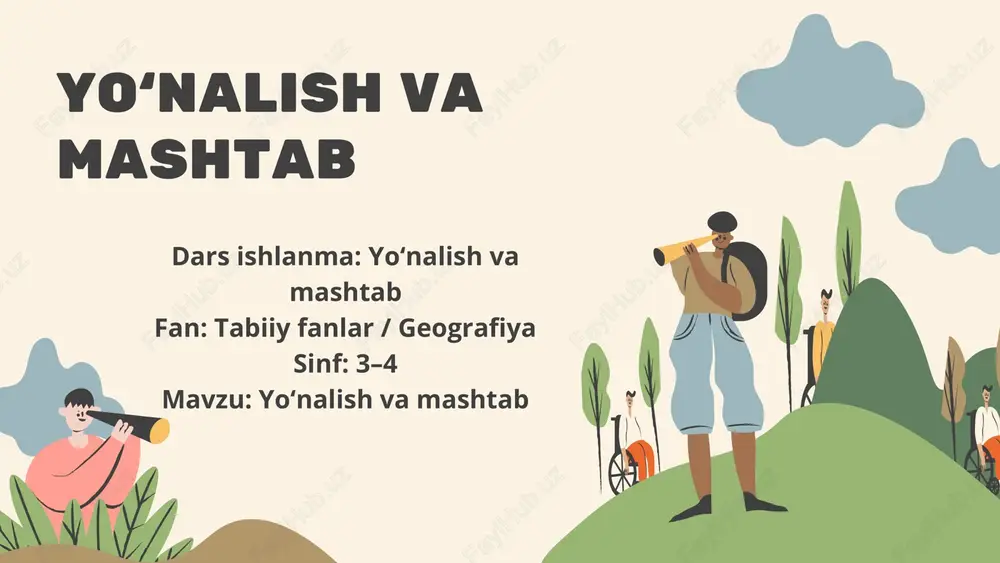 yo‘nalish va mashtab — PPTX