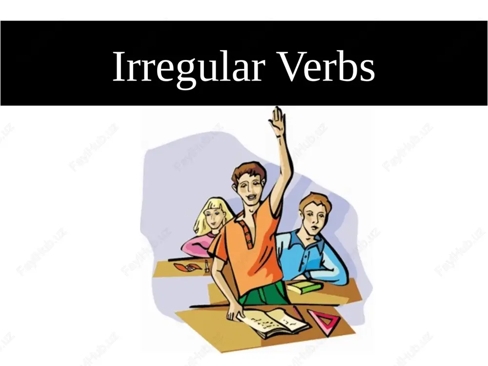 irregular verbs — PPTX