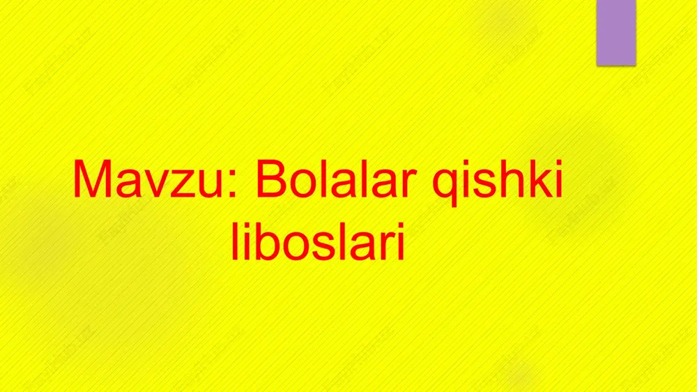 bolalar qishki boslari — PPTX