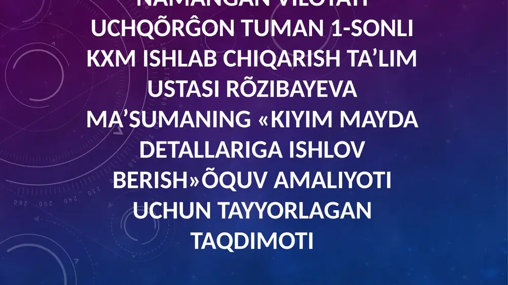 maxsus mashinalar turlari — PPTX