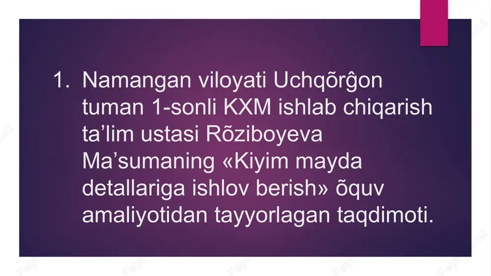 universal mashinalar turlari — PPTX