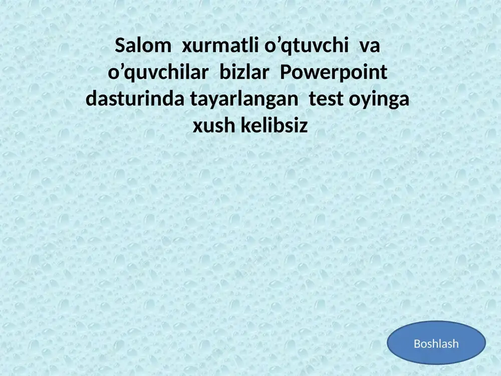 powerpoint test — PPTX