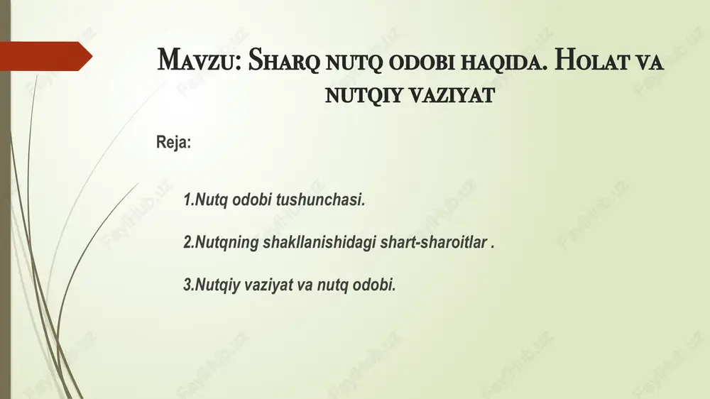 sharq nutq odobi — PPTX