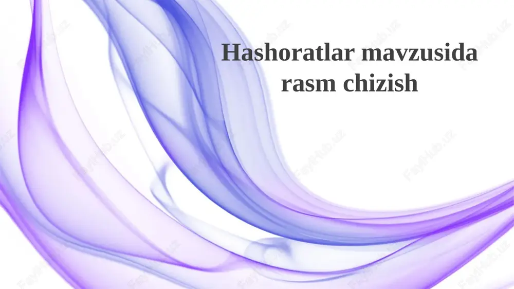 hashoratlarmavzusidarasmchizish — PPTX