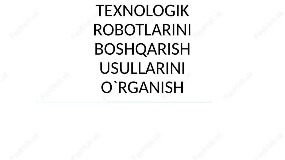 robotni o'qitish: fotoreleni sensor sifatida ishlatish — PPTX