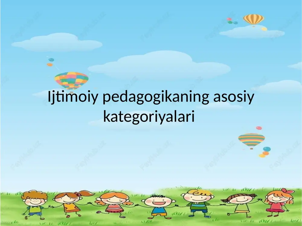 ijtimoiy pedagogika — PPTX