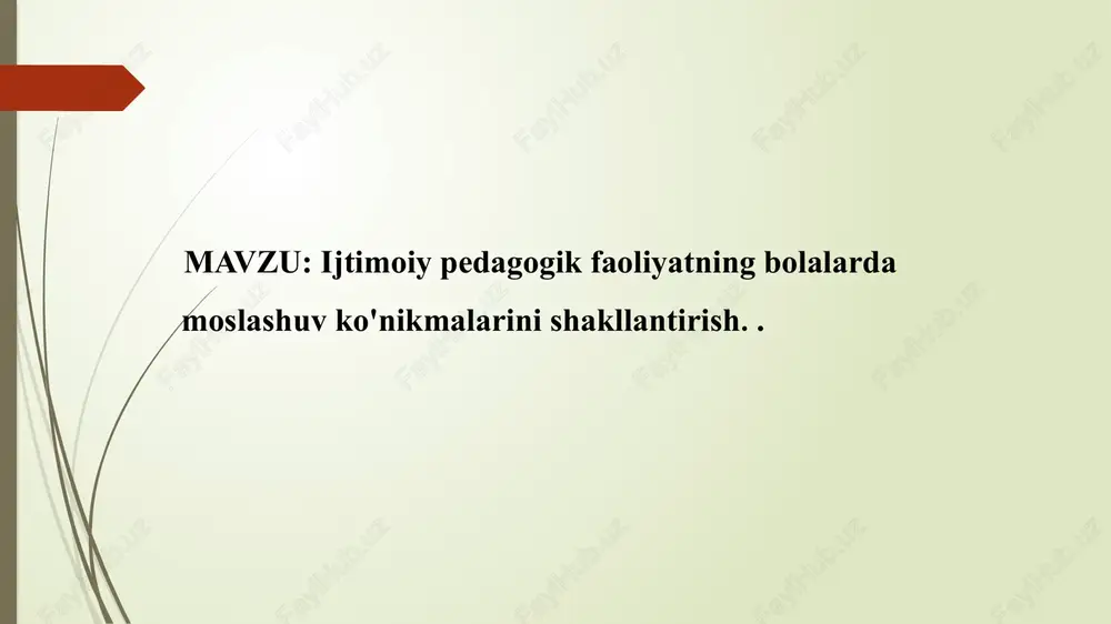 ijtimoiy pedagogika — PPTX