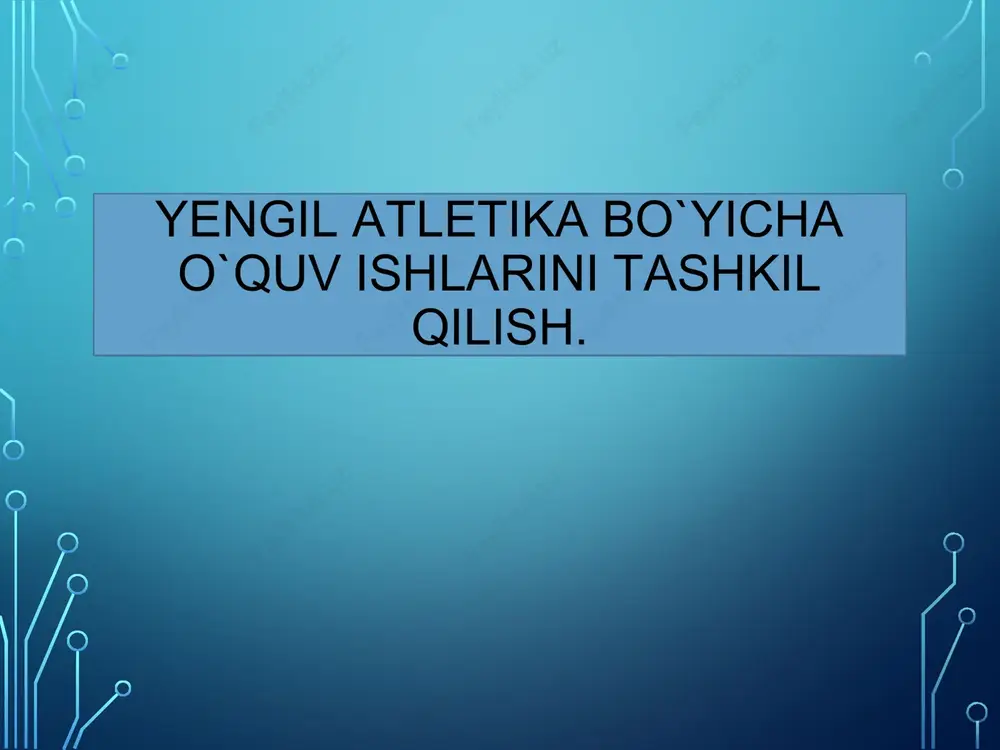 yengil atletika — PPTX