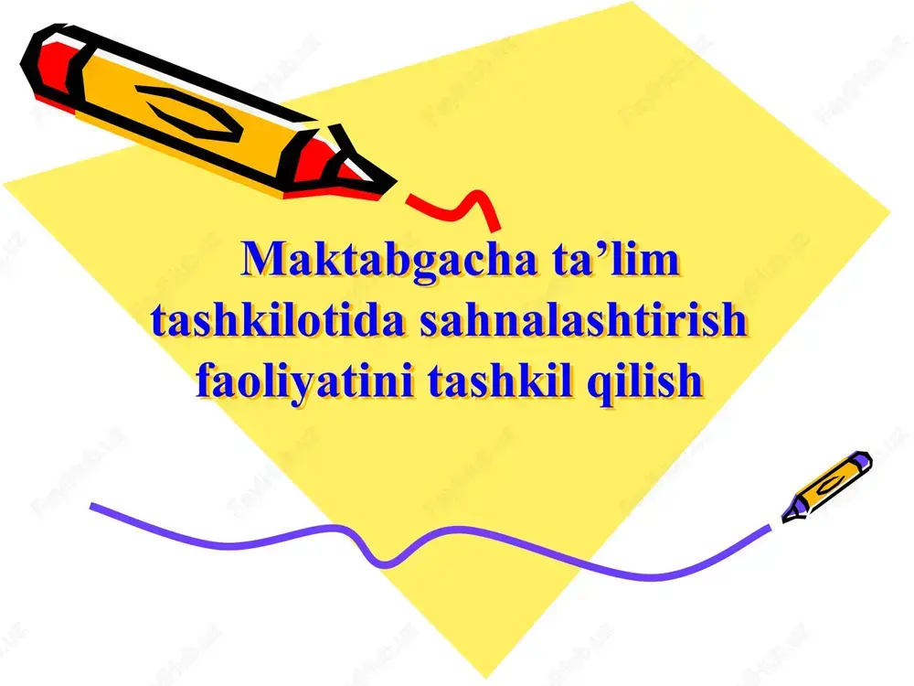 maktabgacha ta’lim tashkilotida sahnalashtirish faoliyati — PPTX