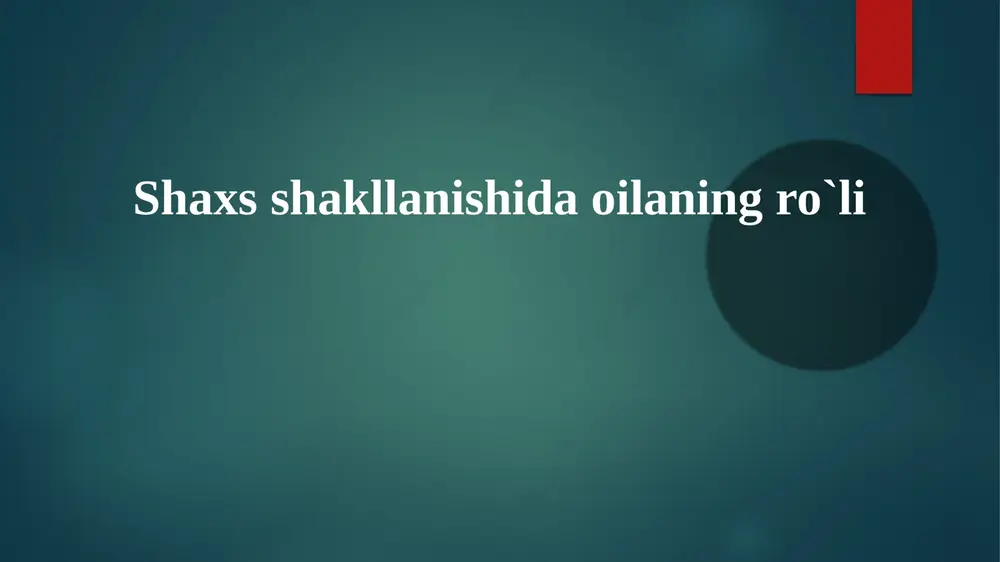 ruhiy kasalliklar oilasi tarixi — PPTX