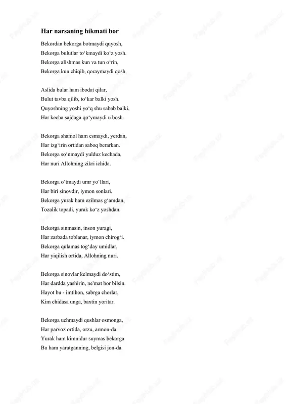 har narsaning hikmati bor — DOCX