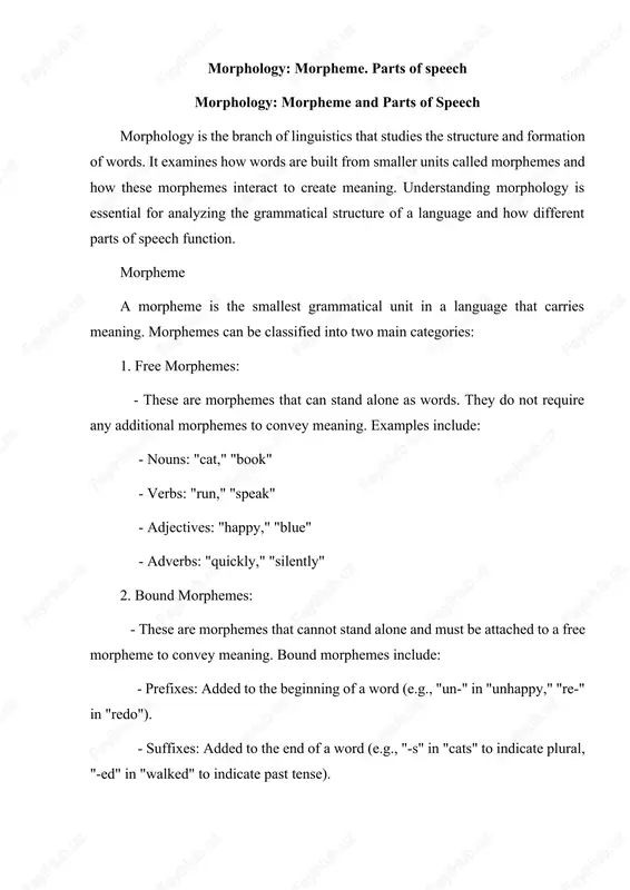 morphology: morpheme — DOCX