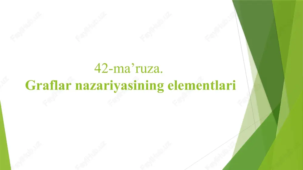 graflarnazariyasi — PPTX
