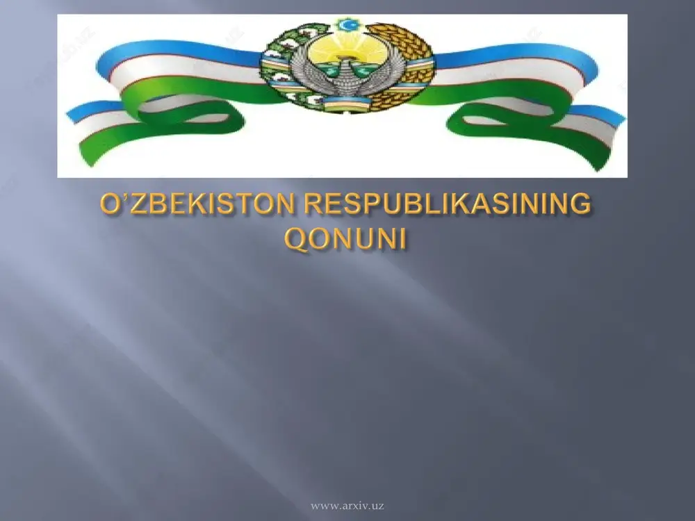 vijdon erkinligi va diniy tashkilotlar to’g’risida — PPT