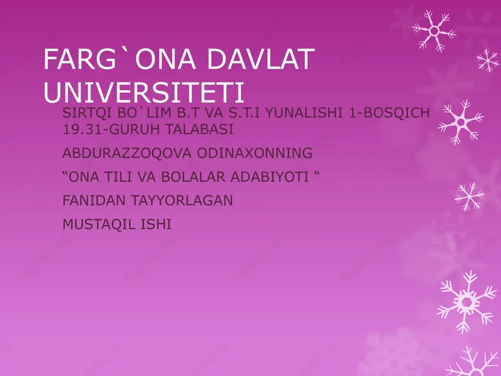 so`z turkumlari va ularning tasnifi — PPTX