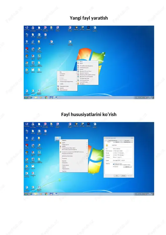 fayl yaratish — DOCX