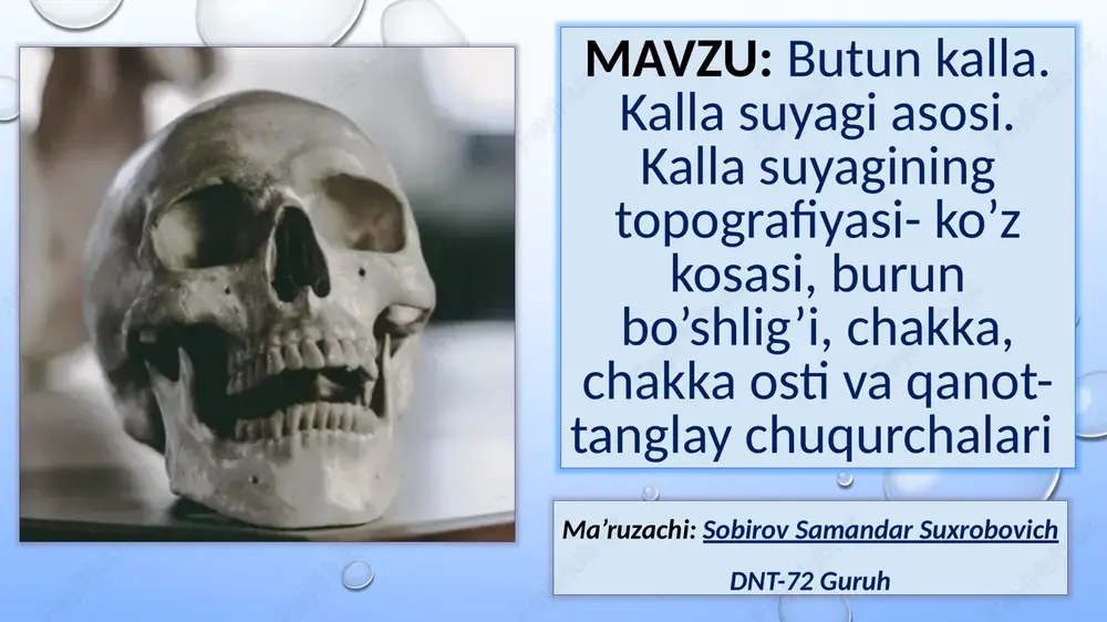 kalla suyagi asosi — PPT