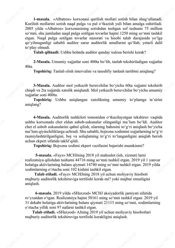 albatros korxonasi — DOCX