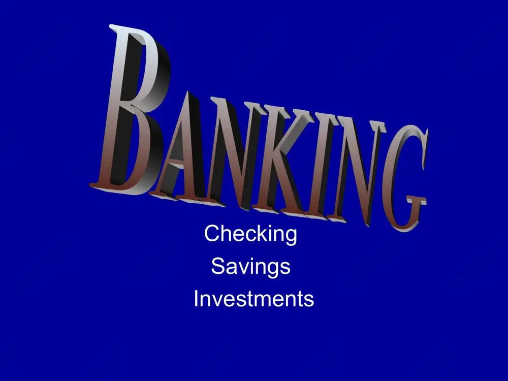 checking account — PPT