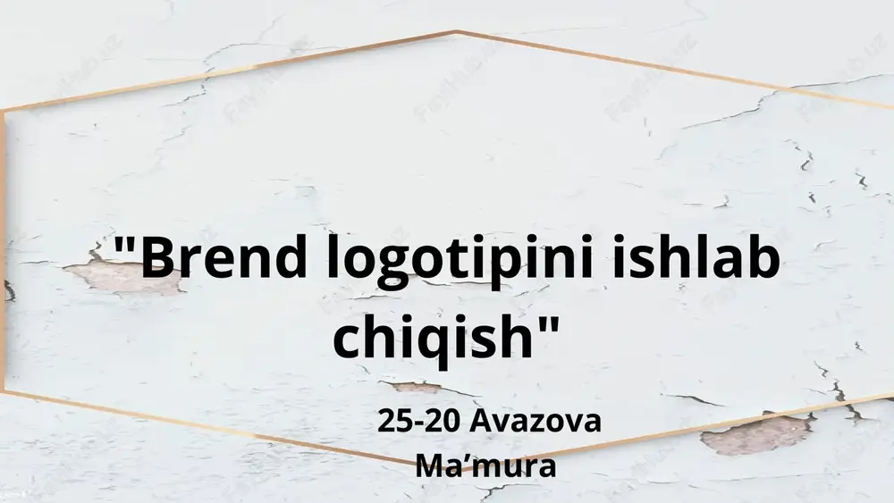 avazova ma’mura — PPTX
