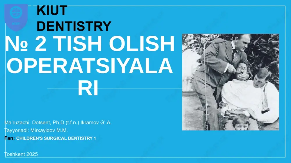 tisholish operatsiyasi — PPTX