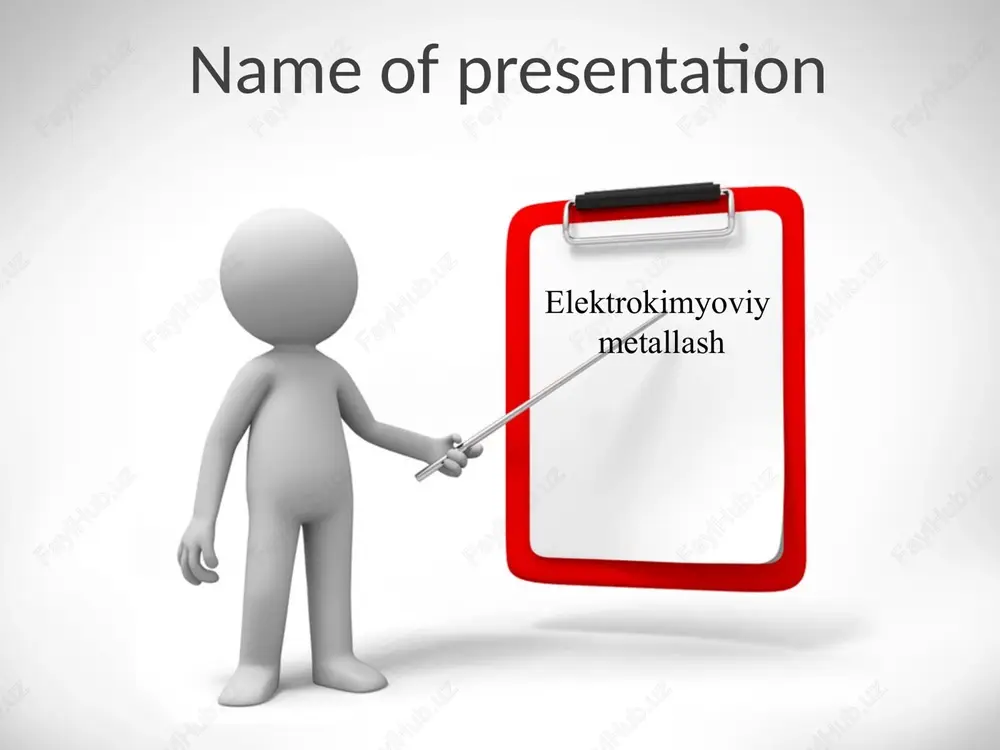 elektrokimyoviymetallash — PPTX
