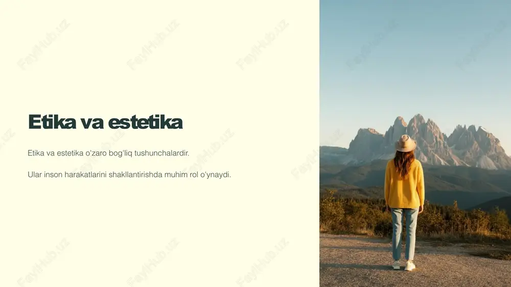 etika va estetika — PPTX