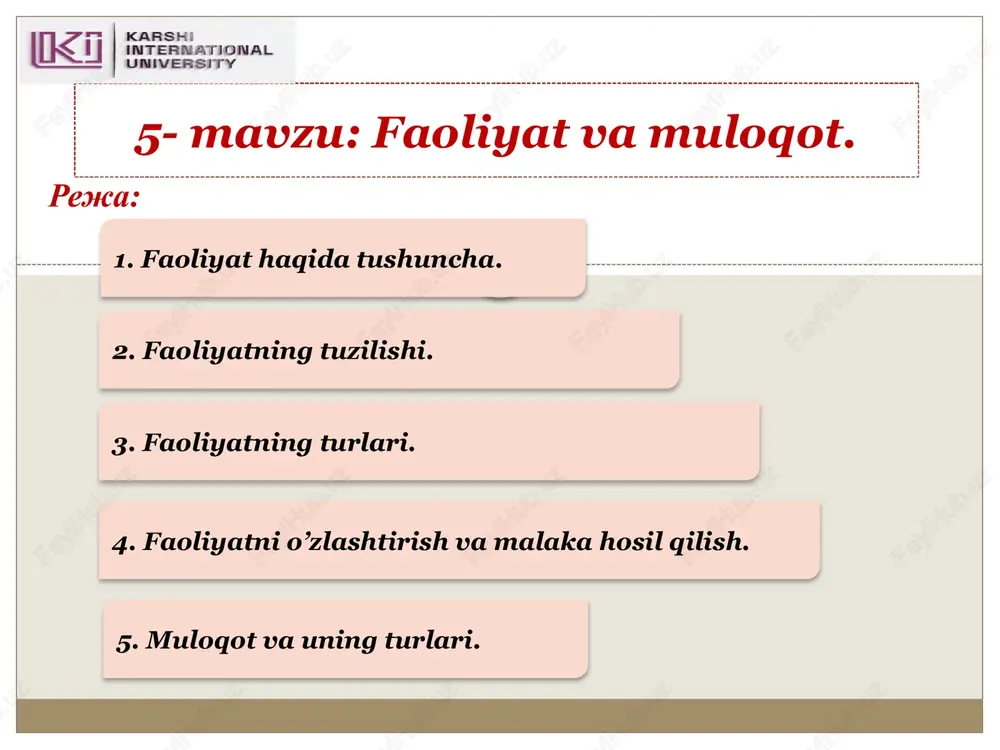 muloqot va uning turlari — PPTX