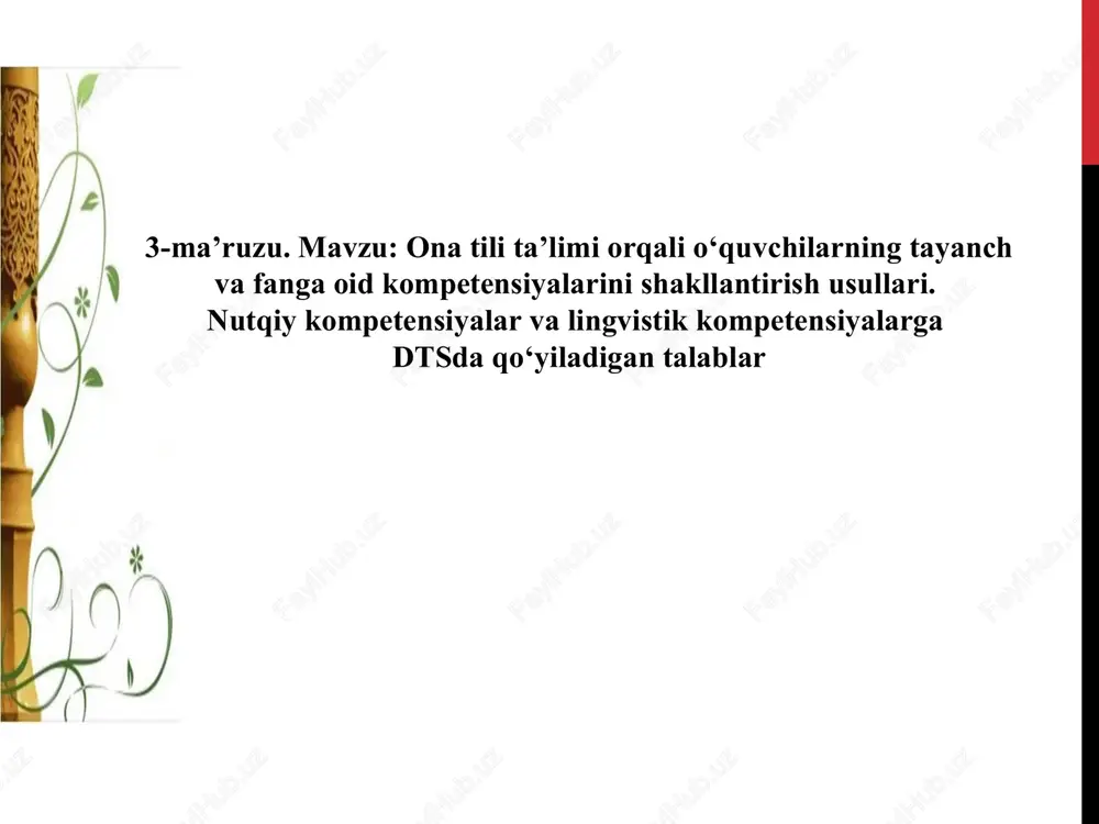 ona tili ta’limi — PPT