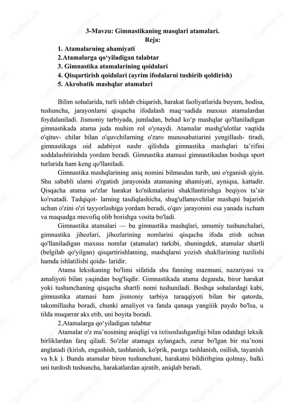 gimnastika atamalari — DOCX