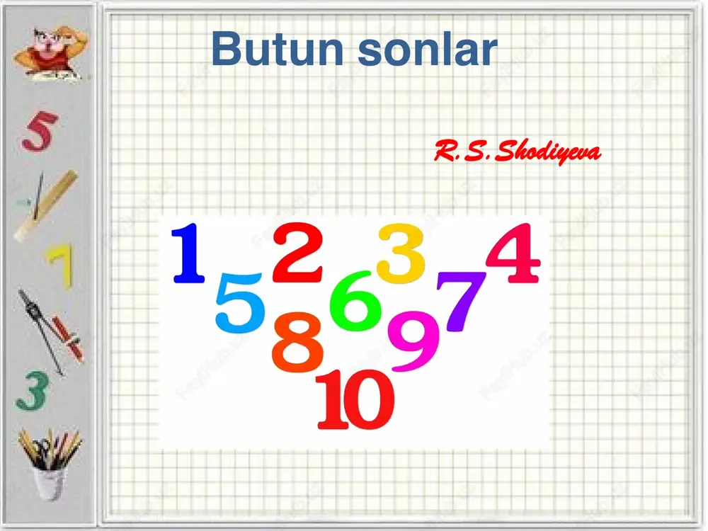 boshlang`ichsinfo`quvchilaridaarifmetikamallarnio`rganish — PPTX