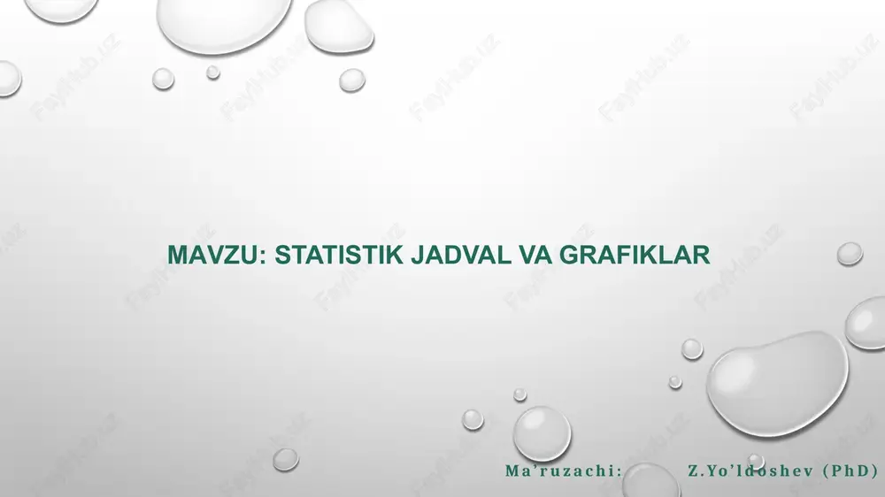 statistikjadvalvagrafiklar — PPTX