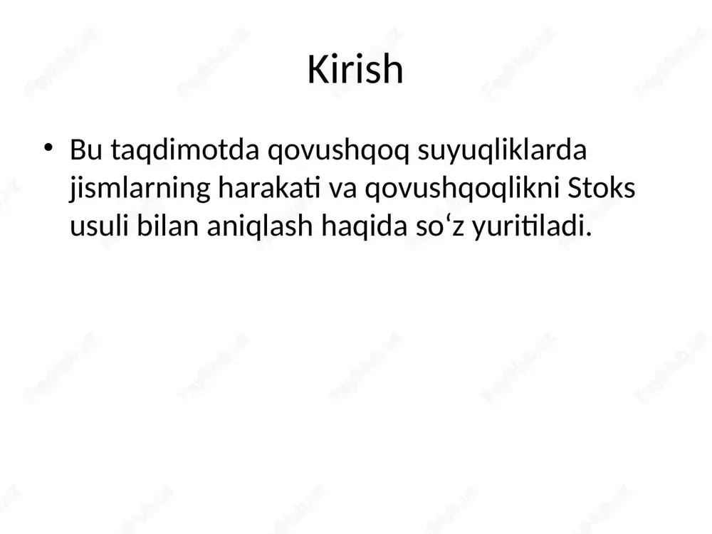 qovushqoqlikning ahamiyati — PPTX