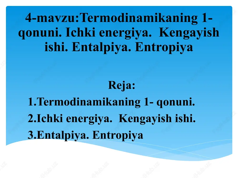 termodinamika — PPTX