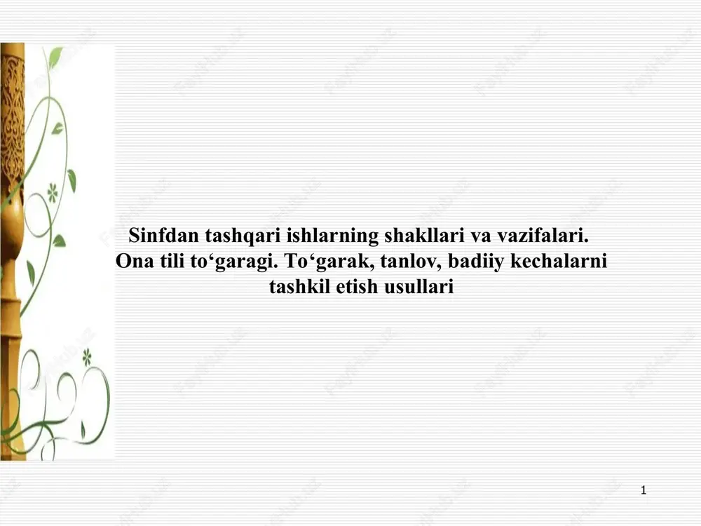 ona tili to‘garagi — PPT