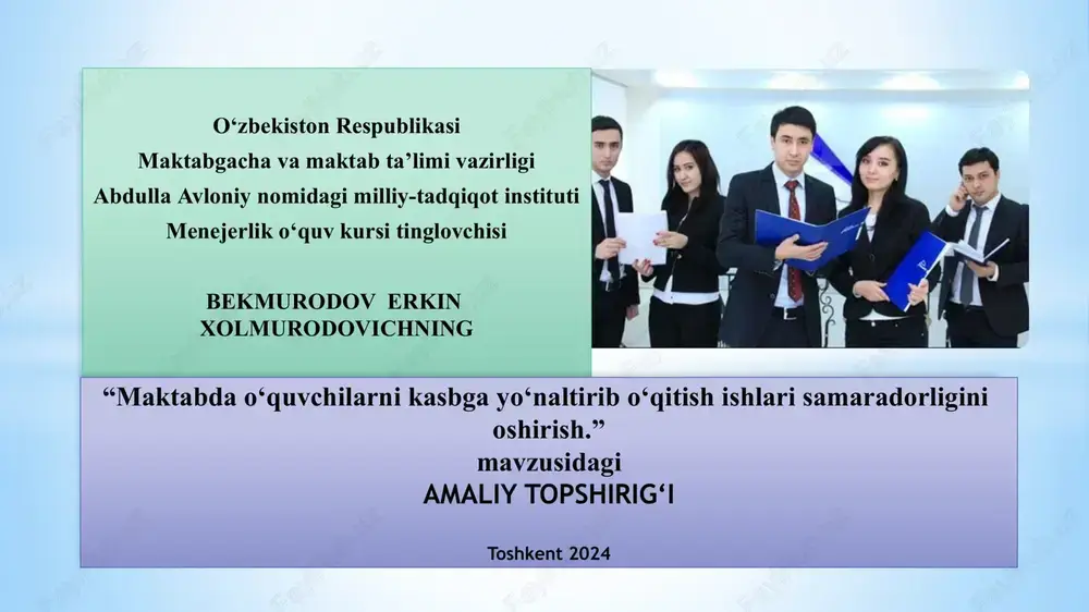 amaliy topshirig‘i — PPTX