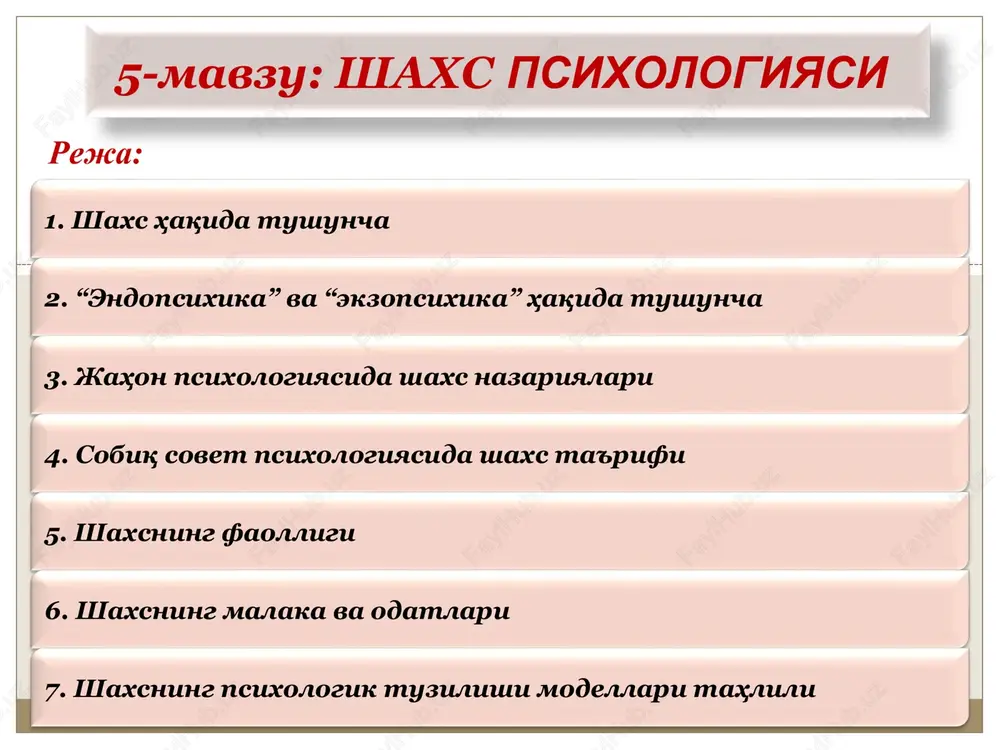 shaxspsixologiyasi — PPT