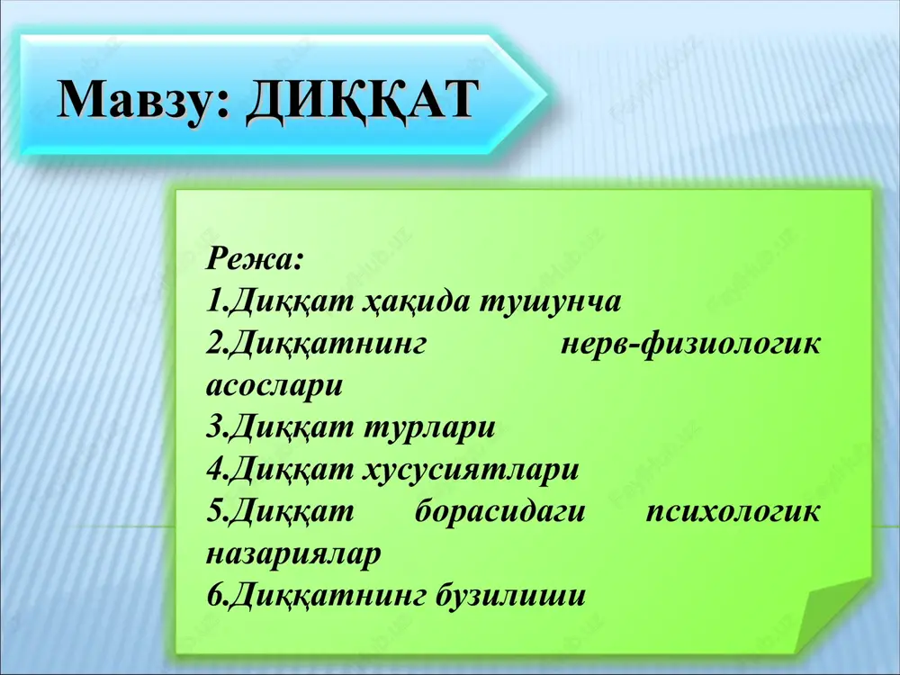 diqqat — PPT