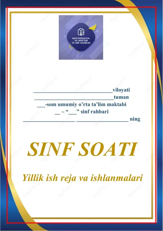 sinf soatlarini o'tkazish — DOC