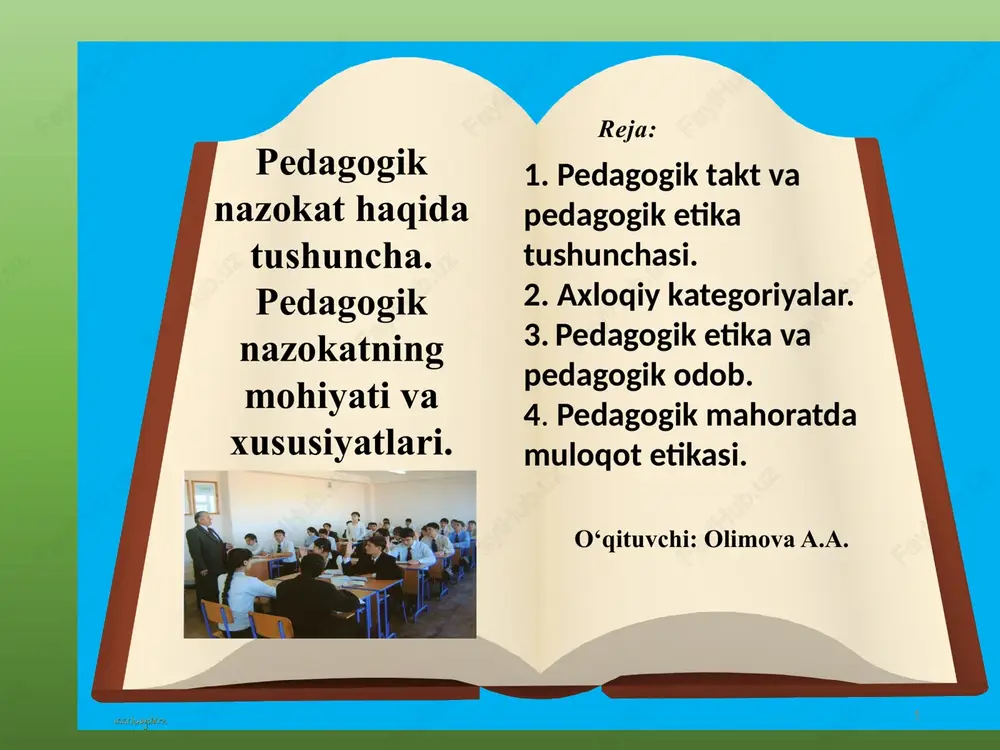 pedagogik nazokat — PPTX