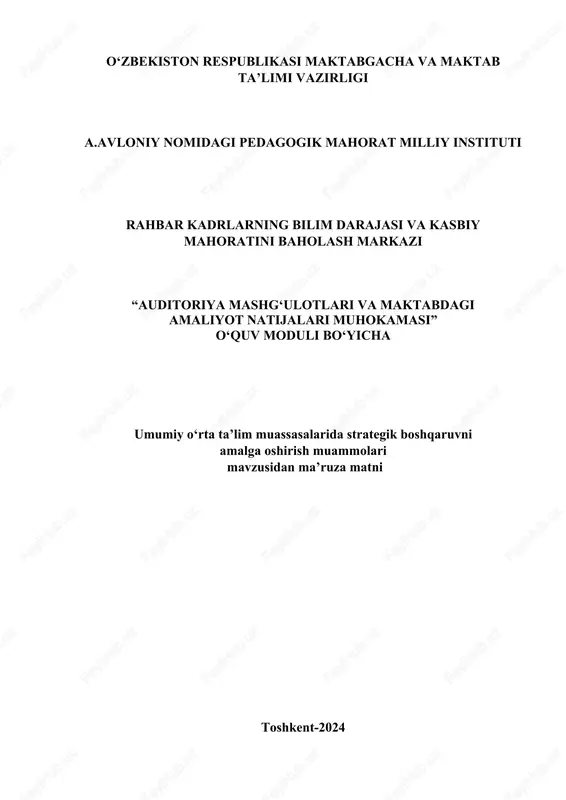 amaliyot natijalari muhokamasi — DOCX