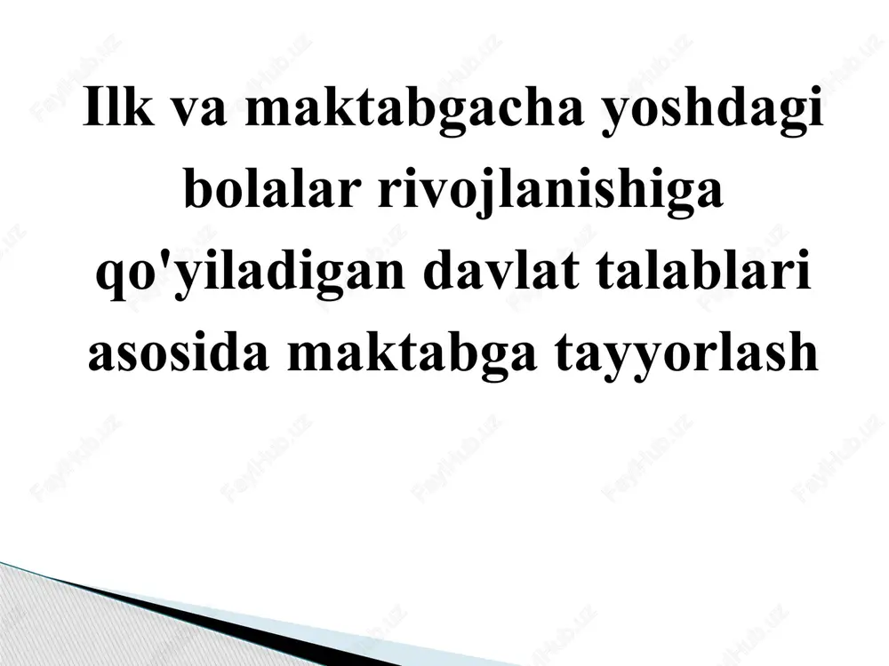 davlattalablarining vazifalari — PPTX