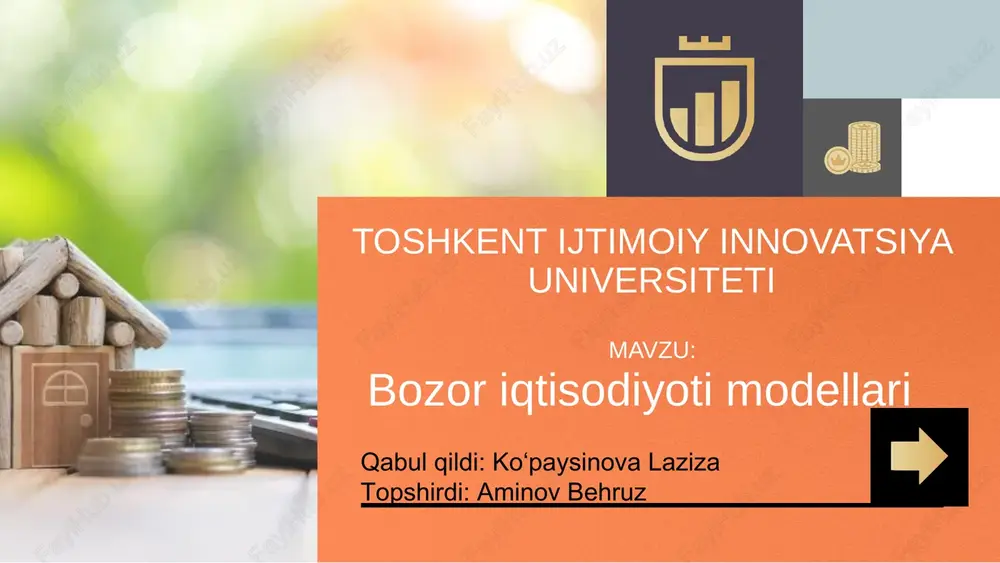 bozoriqtisodiyotimodellari — PPTX