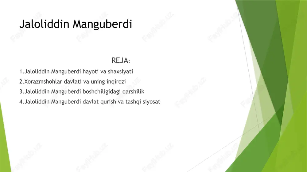jaloliddin manguberdi — PPTX