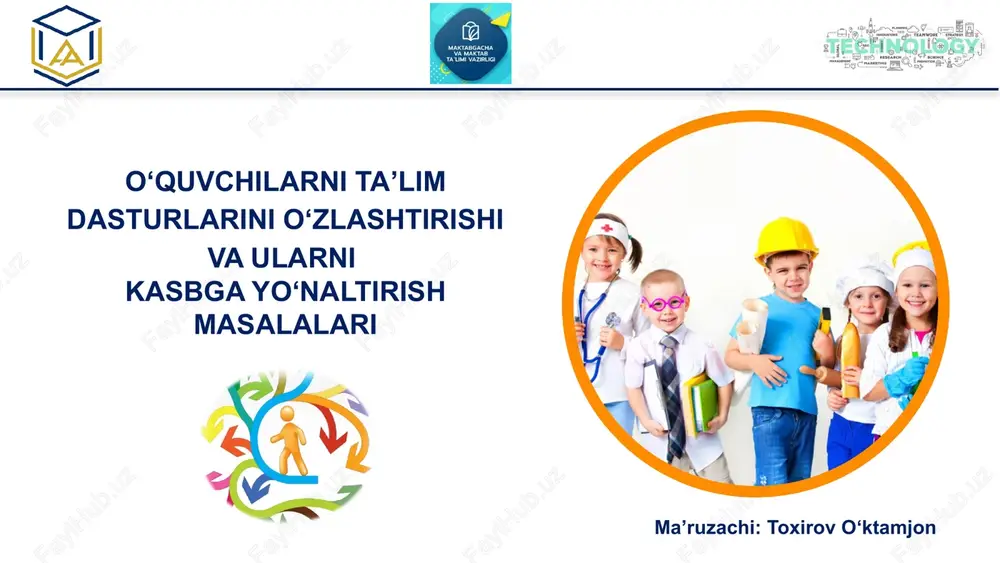 o‘rganish va istiqbollarini belgilash — PPTX